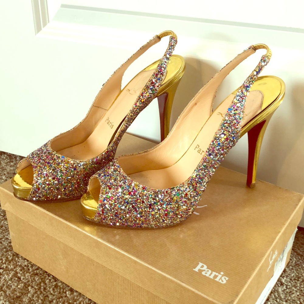 Gorgeous sparkle Louboutin heels